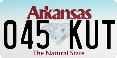 AR license plate 045KUT