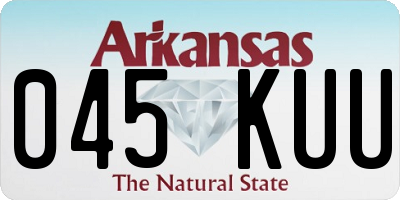 AR license plate 045KUU