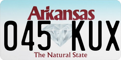 AR license plate 045KUX