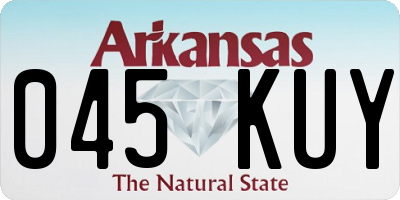 AR license plate 045KUY