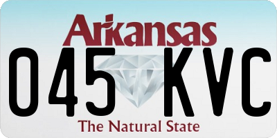 AR license plate 045KVC