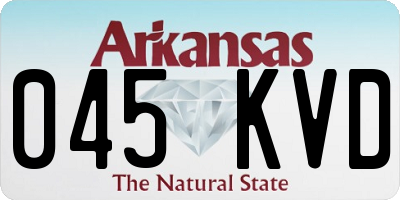 AR license plate 045KVD