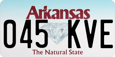 AR license plate 045KVE