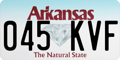 AR license plate 045KVF