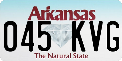 AR license plate 045KVG