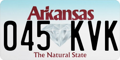 AR license plate 045KVK