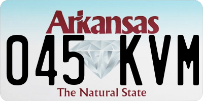 AR license plate 045KVM