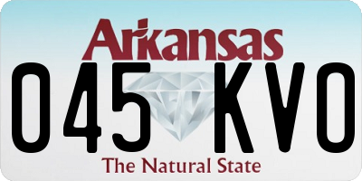 AR license plate 045KVO