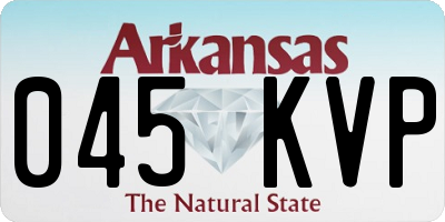 AR license plate 045KVP