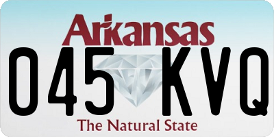 AR license plate 045KVQ