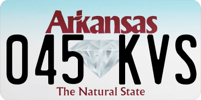 AR license plate 045KVS