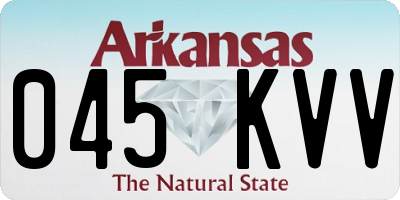 AR license plate 045KVV