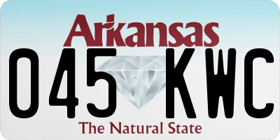 AR license plate 045KWC