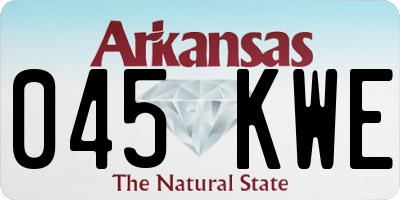 AR license plate 045KWE