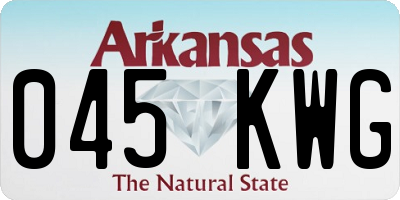 AR license plate 045KWG