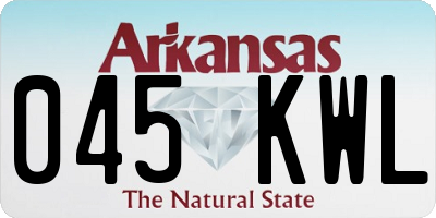 AR license plate 045KWL