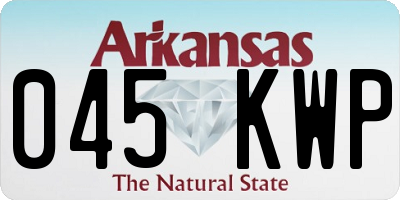 AR license plate 045KWP