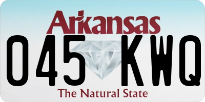AR license plate 045KWQ
