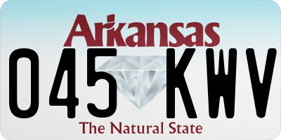 AR license plate 045KWV