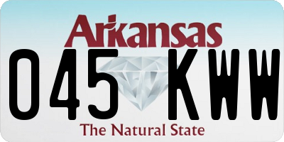 AR license plate 045KWW