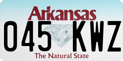 AR license plate 045KWZ