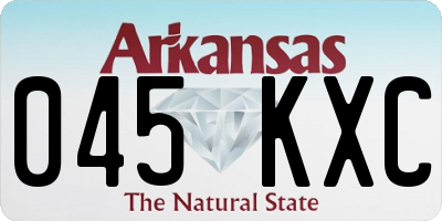 AR license plate 045KXC