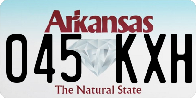 AR license plate 045KXH