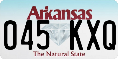 AR license plate 045KXQ