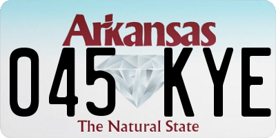AR license plate 045KYE