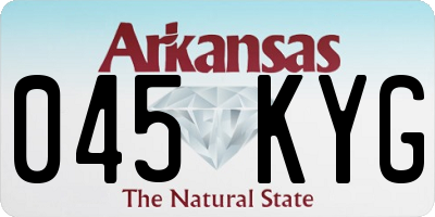 AR license plate 045KYG