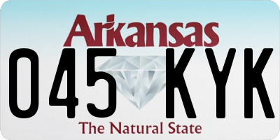 AR license plate 045KYK