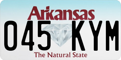 AR license plate 045KYM