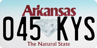 AR license plate 045KYS