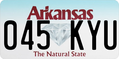AR license plate 045KYU