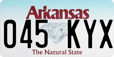 AR license plate 045KYX