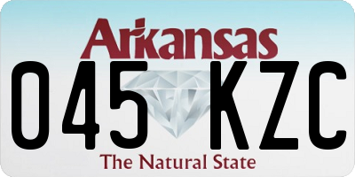 AR license plate 045KZC