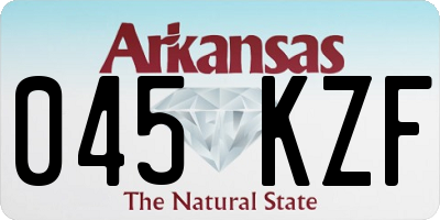 AR license plate 045KZF