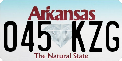 AR license plate 045KZG
