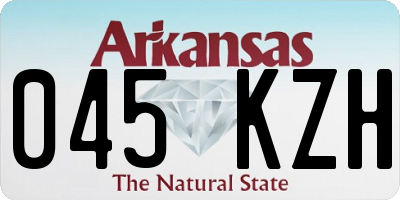 AR license plate 045KZH