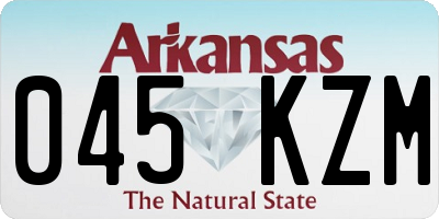 AR license plate 045KZM