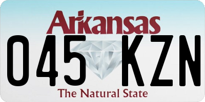 AR license plate 045KZN