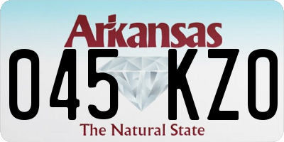 AR license plate 045KZO