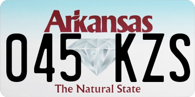 AR license plate 045KZS