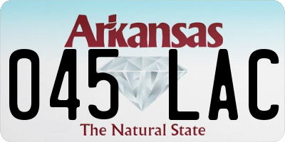 AR license plate 045LAC