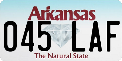 AR license plate 045LAF