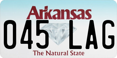 AR license plate 045LAG