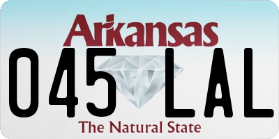 AR license plate 045LAL