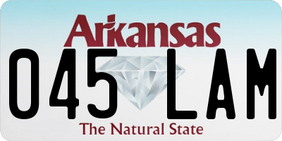 AR license plate 045LAM