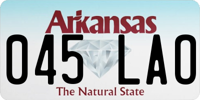 AR license plate 045LAO