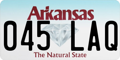 AR license plate 045LAQ